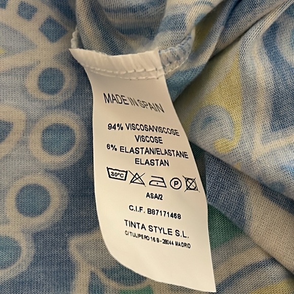 NWT Women’s Tinta Made in Spain Longsleeve Multi Color Top Size 14 - Picture 9 of 9